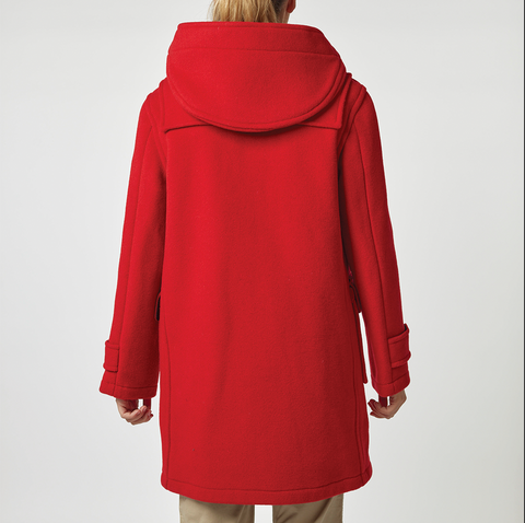 Women's Super Slim Haji Duffle Coat - Red