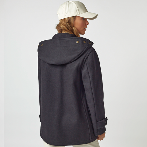 Women's Super Slim Haji Duffle Coat in Melton Wool